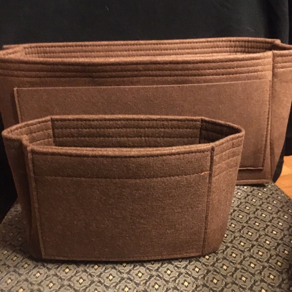 Handbags - Purse insert XS rich Brown shaper pouchette